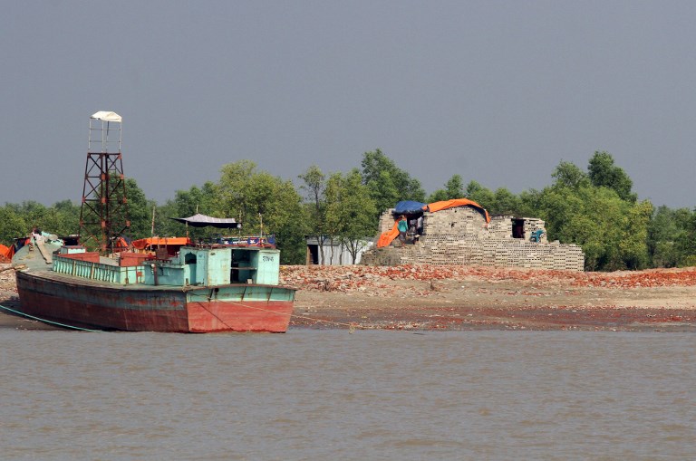 Bhashan Char island off the Bangladeshi coast on October 15, 2018. (Bhashan Char / Bangladesh) 