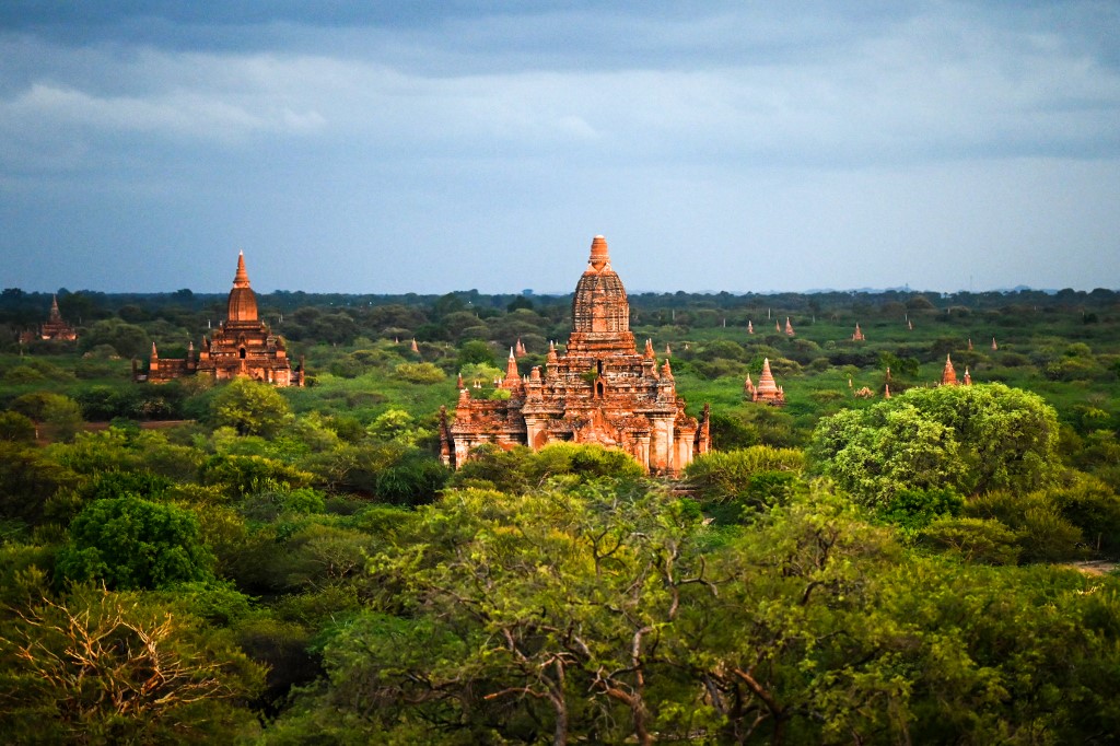 A view of ancient pagodas in Bagan on July 6, 2019. (Ye Aung Thu / AFP)