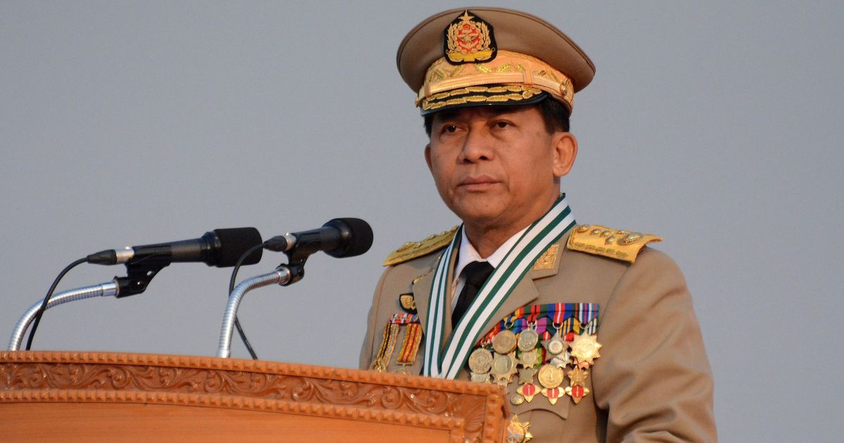 Myanmar military chief Min Aung Hlaing. (AFP)