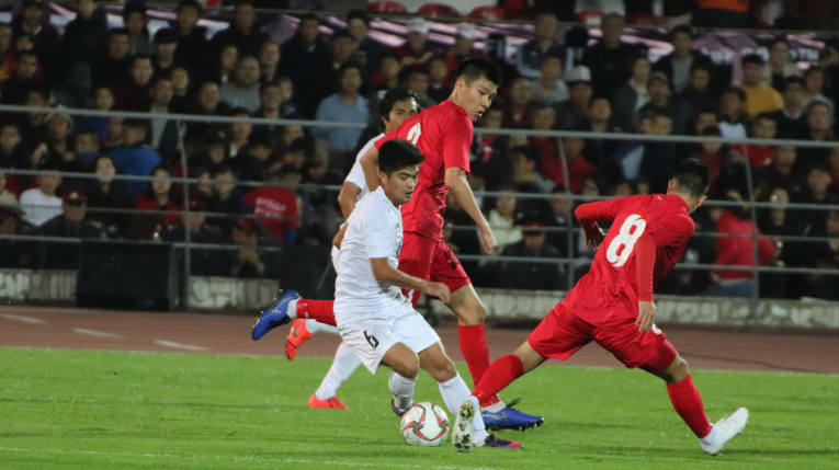 Kyrgyzstan's victory over Myanmar was their biggest ever win on the international stage. (Asian Football Confederation)