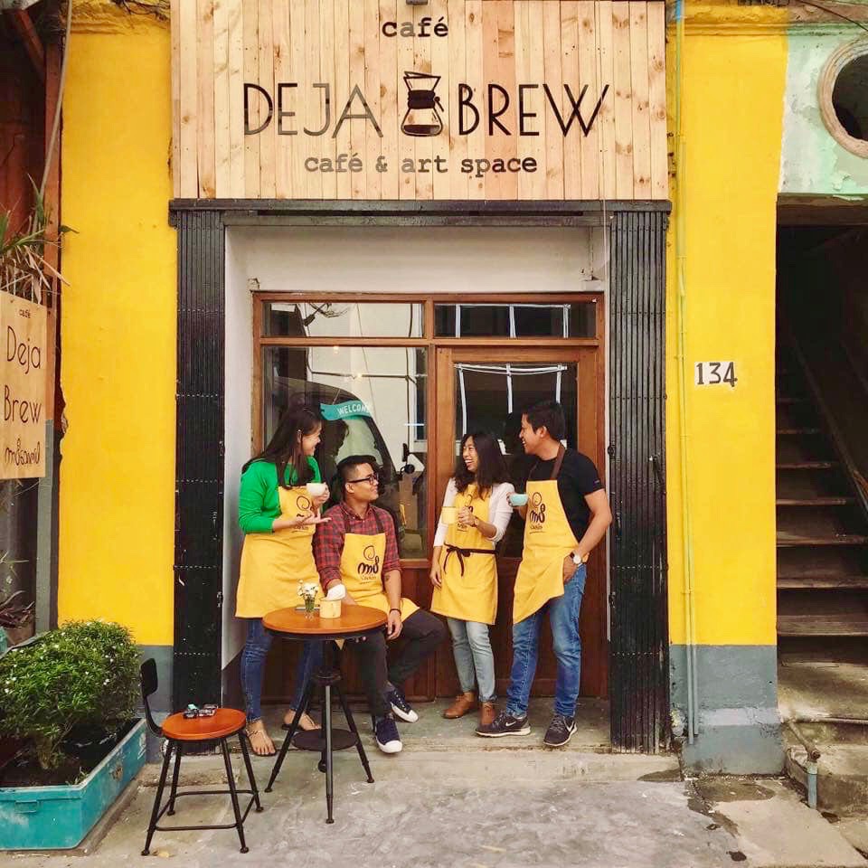 The Deja Brew crew outside the new downtown establishment. (Deja Brew Cafe / Facebook)