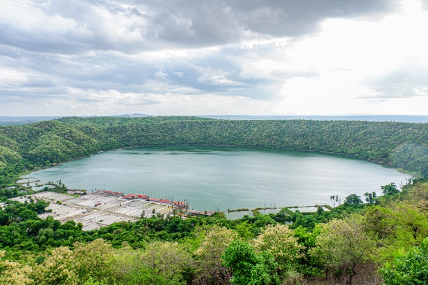 A view from a monastery at Twin Taung, a crater lake near Monywa in Sagaing region. (Photos by Dominic Horner)