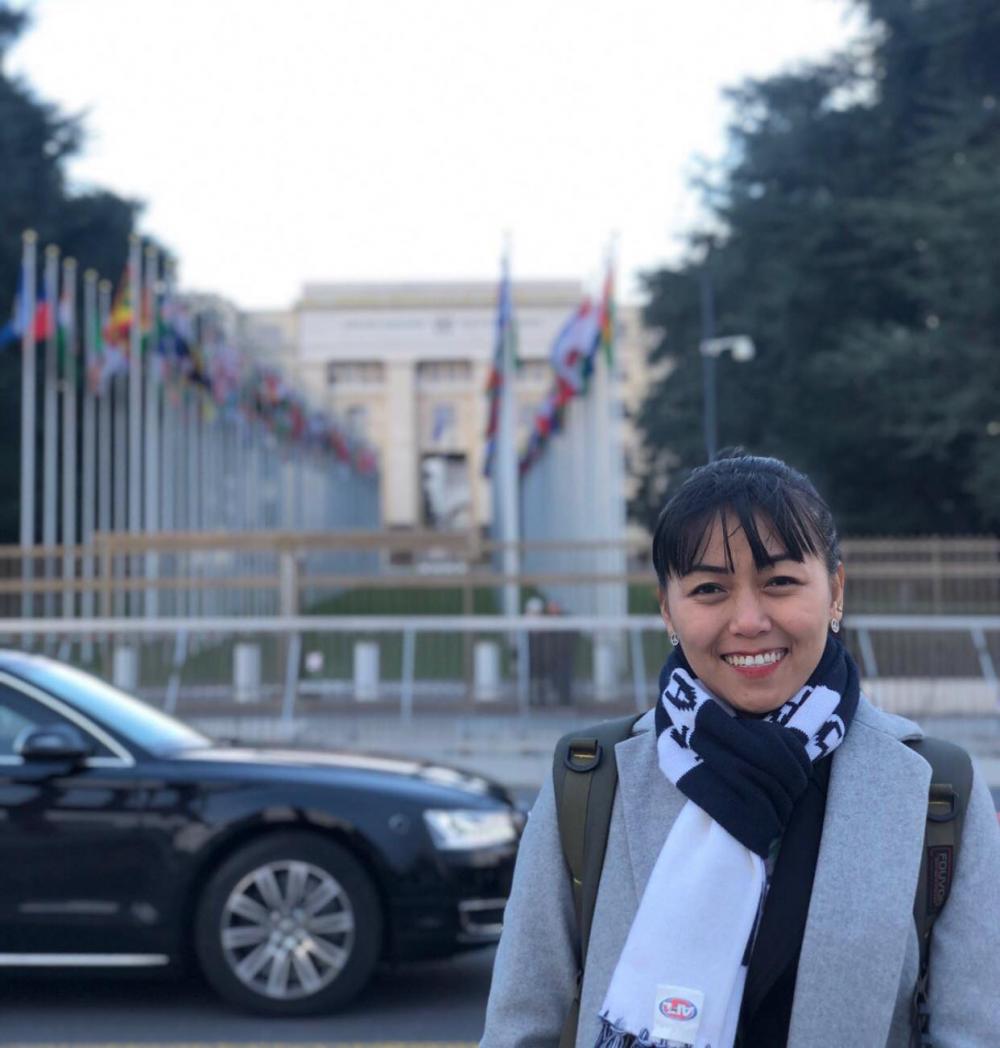 Advocacy coordinator for Action Committee for Democracy Development Thinzar Shun Lei Yi. (Julia Marip)