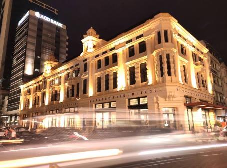 Overlooking Sule Pagoda, the Tourist Burma Building is one of Yangon's most exciting renovations. (Turquoise Mountain)