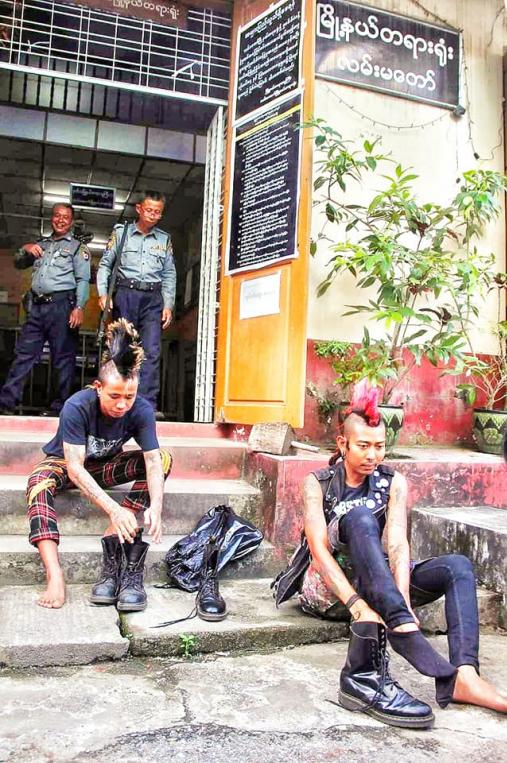 The punk musicians near the end of the ordeal.