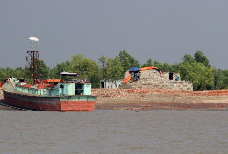 Bhashan Char island off the Bangladeshi coast on October 15, 2018. (Bhashan Char / Bangladesh) 