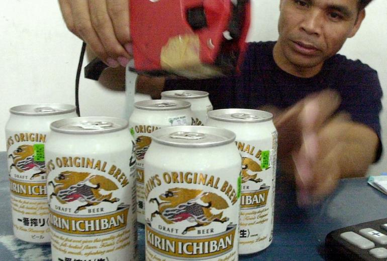  Kirin has a majority stake in both Myanmar Brewery Limited and Mandalay Brewery Limited. (AFP / Joel Nito)