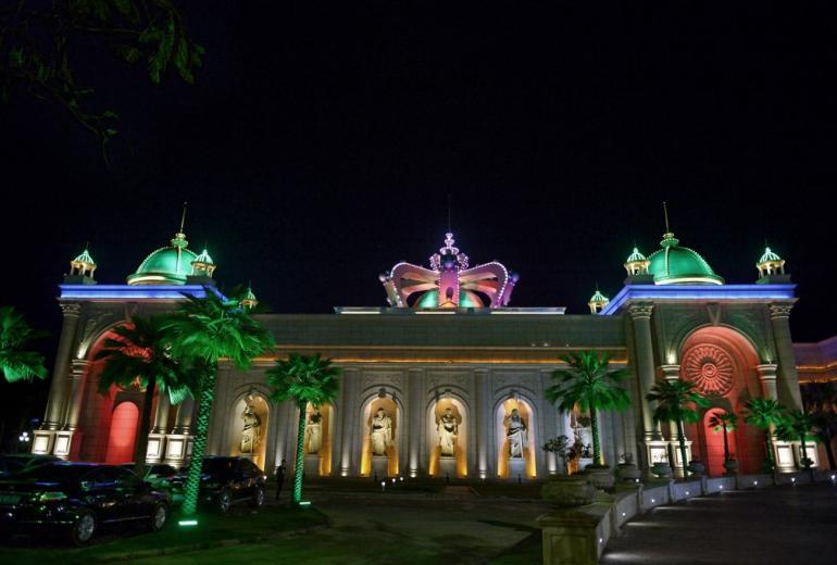 The Kings Romans Chinese casino in Ton Pheung, a special economic zone set in northwestern Laos along the Mekong river, at the border with Thailand and Myanmar. (Christophe Archambault/AFP)
