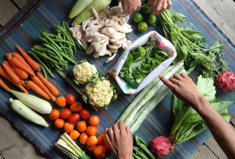 Some of the produce at Kokkoya Organics. (Supplied)