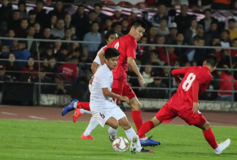 Kyrgyzstan's victory over Myanmar was their biggest ever win on the international stage. (Asian Football Confederation)