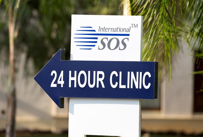 International SOS Clinic in Yangon. (Supplied)