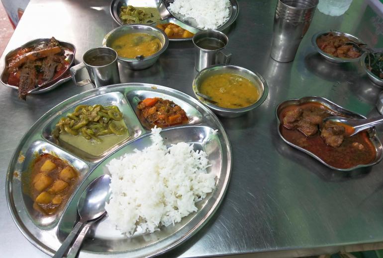 Lunch at Aung Pyae Phyo is always a feast. (Leo Jackson)