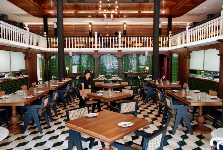 The interior of The Pansodan, a “Burmese Brasserie” promising a modern twist on Myanmar classics. (Myanmar Mix)