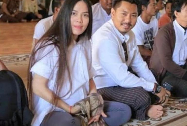 Phu Ngone Pwint (left), actor Min Yar Zar, and his father-in-law Maung Maung Aye (not pictured) are accused of a horrific attack on a teenage girl. (Facebook / Min Yar Zar)