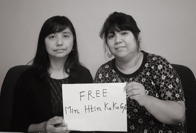 Supporters of Min Htin Ko Ko Gyi based in Los Angeles, USA. (Facebook / Justice For Min Htin Ko Ko Gyi)