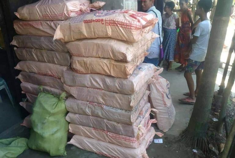 The bizarre find of around 650 kilograms of crystal meth has a street value of millions of dollars . (Photo: Myanmar Now)