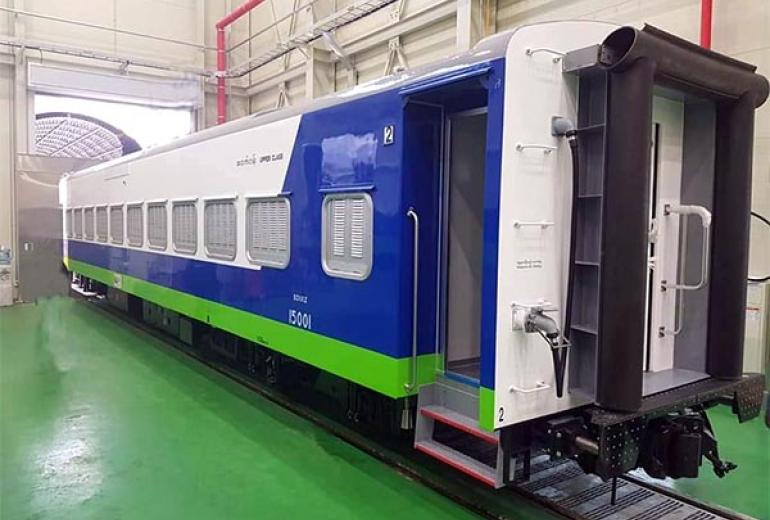 A new South Korean train carriage.