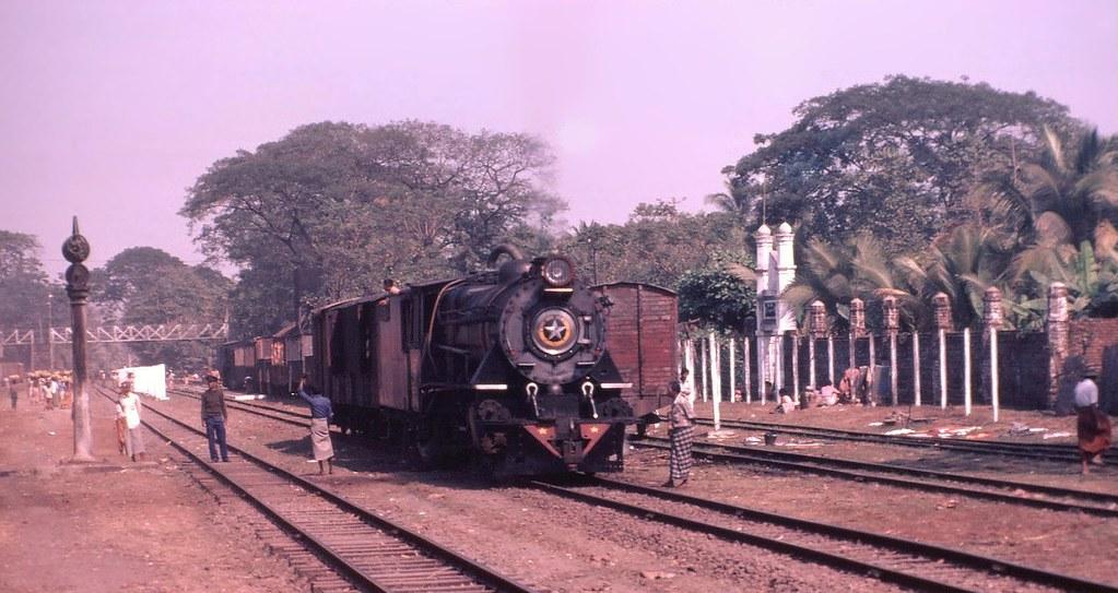 A steam train.