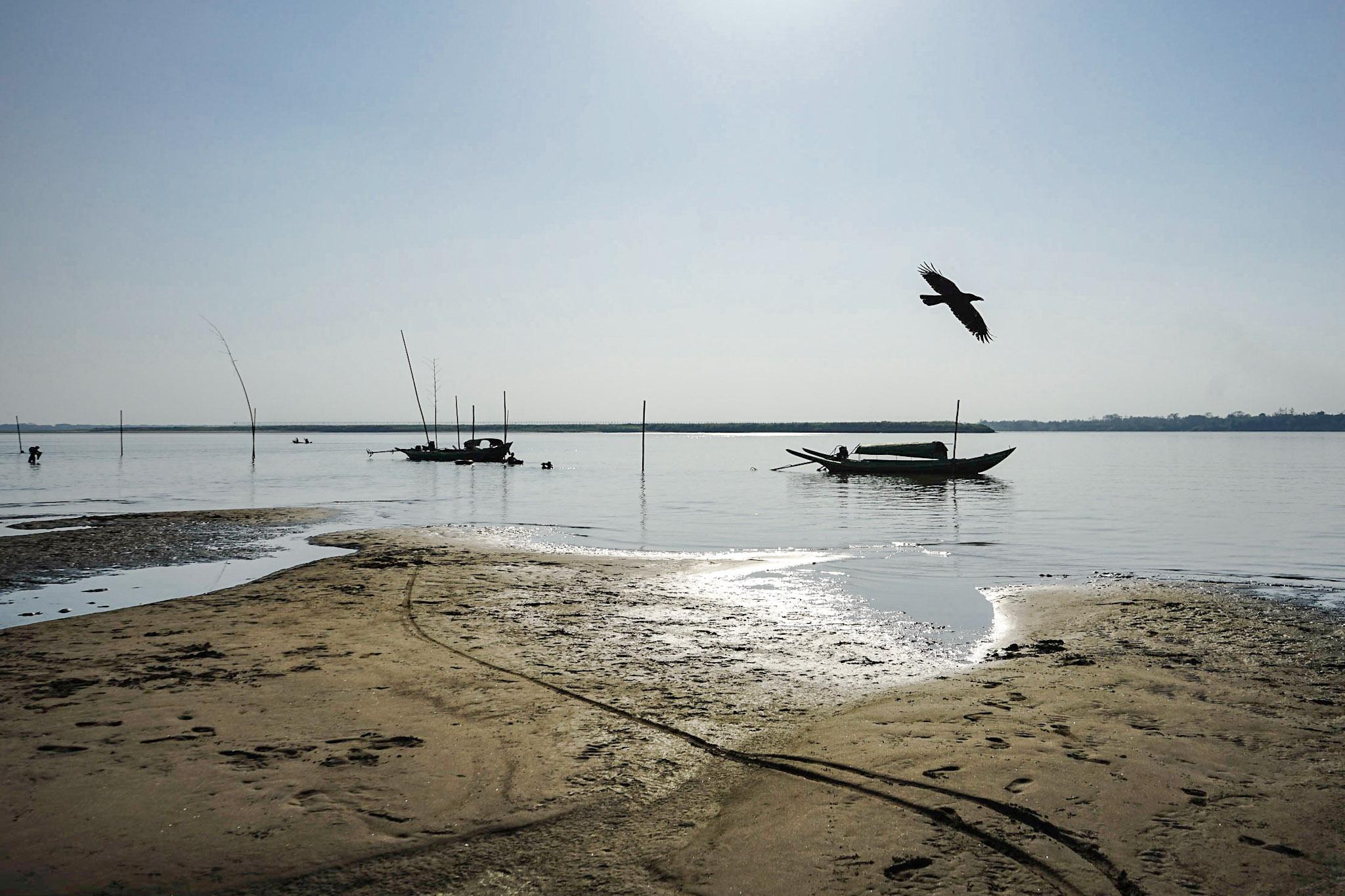 Nyaung Chaung Tha is crammed with visitors from Pathein and Yangon every day of the dry season. (Faeez Safedien)