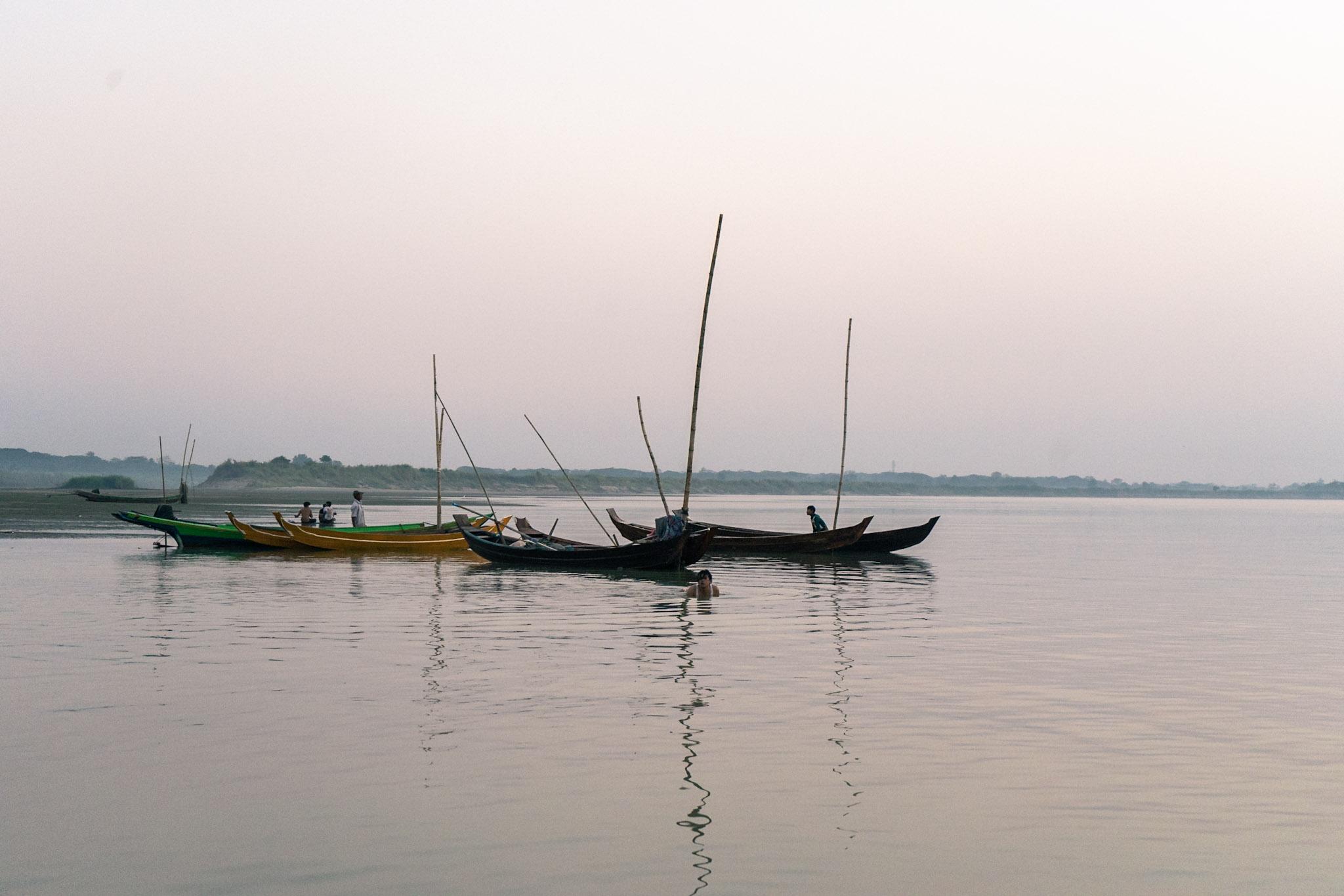 Nyaung Chaung Tha is crammed with visitors from Pathein and Yangon every day of the dry season. (Faeez Safedien)