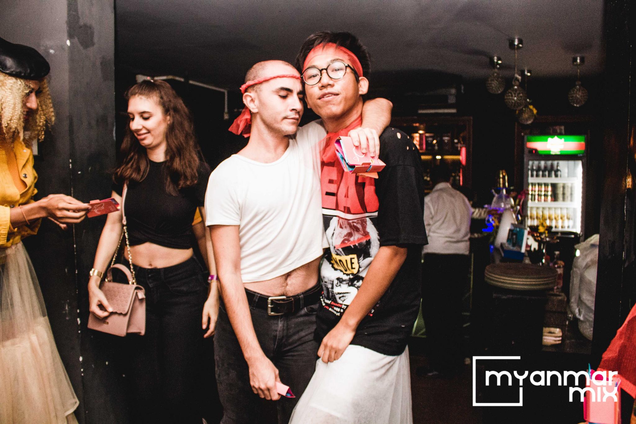 Celebrating International Day Against Homophobia, Transphobia and Biphobia at Club Pyrite in Yangon. (Leo Jackson)