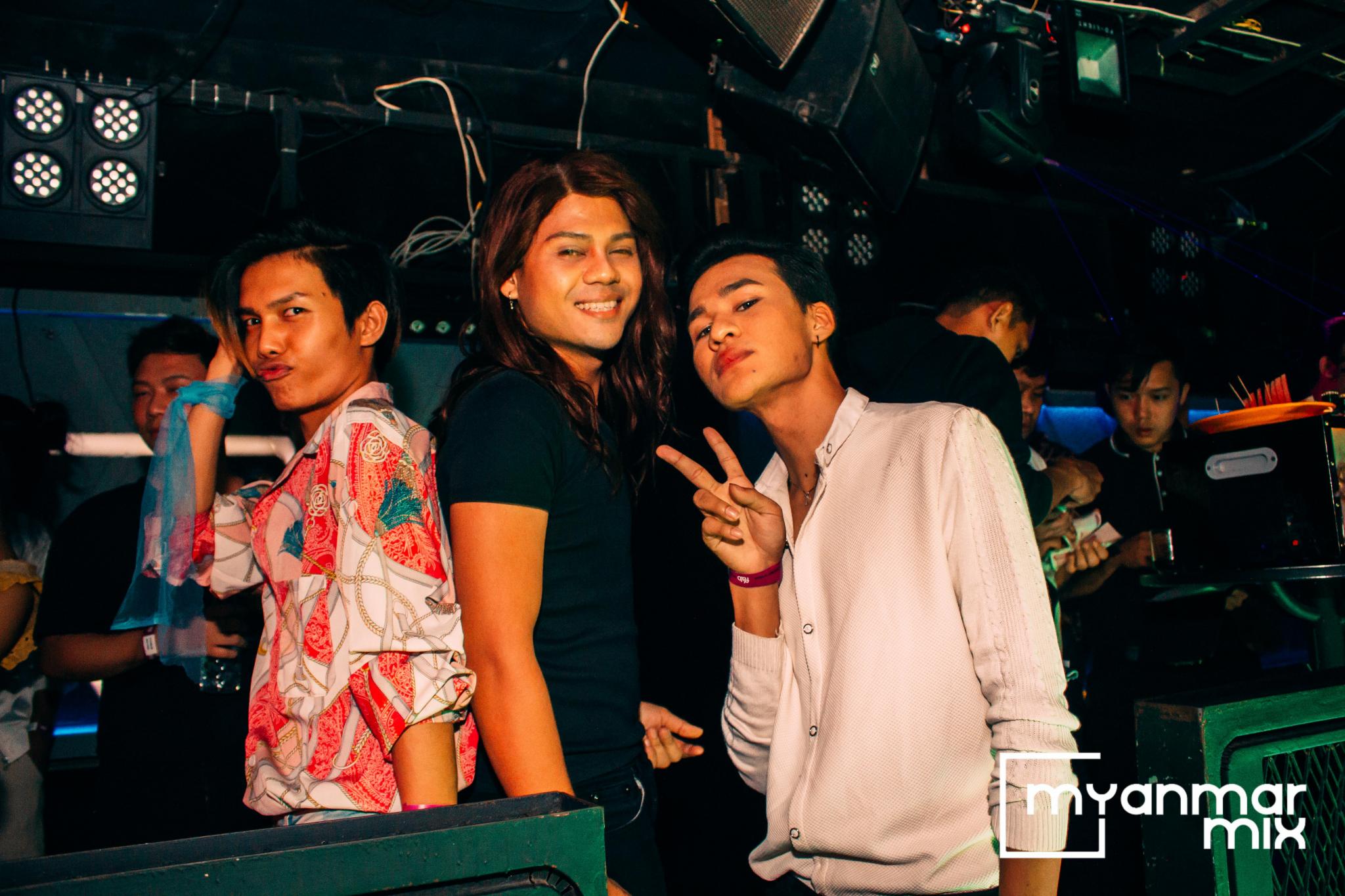 Celebrating International Day Against Homophobia, Transphobia and Biphobia at Club Pyrite in Yangon. (Leo Jackson)