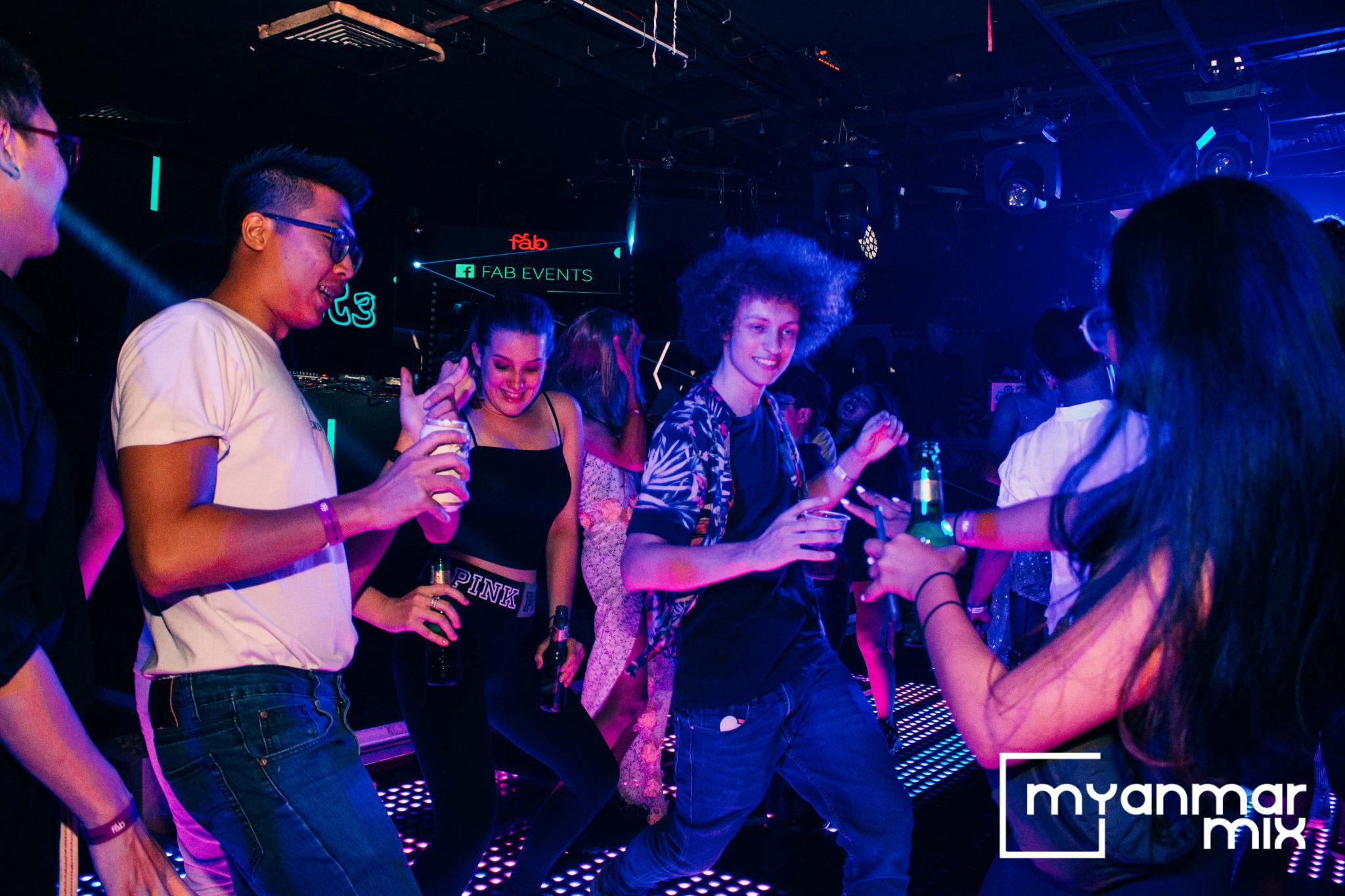 Celebrating International Day Against Homophobia, Transphobia and Biphobia at Club Pyrite in Yangon. (Leo Jackson)