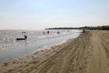 Sal Eain Tan is not the most attractive beach in Myanmar, but it's one of the closest to Yangon. (Rita Shan)