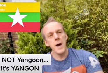 Pete Evans, who moved to Yangon 20 years ago, has become a hit on Myanmar TikTok due to his language skills showcased in humorous posts. 