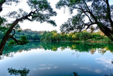 A view of Sin Khaung Inn, a stunning and secluded lake in Myanmar. (Dominic Horner)