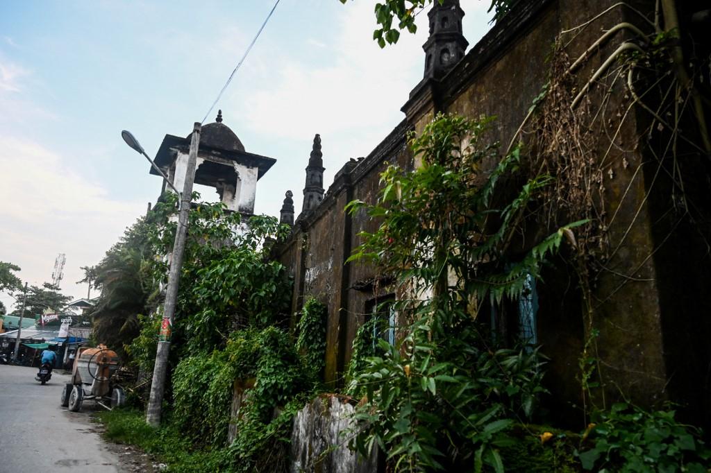 The ruins of a mosque in Kyaukphyu, Rakhine state. (Ye Aung Thu / AFP)