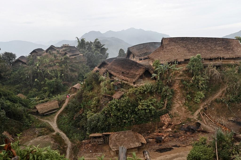 This photo taken on February 9, 2020 shows a general view of Karmawlawyi village in Myanmar's Sagaing region, near the border with India. (Ye Aung Thu / AFP)