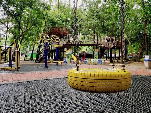 Mya Malar Park in Yangon’s Yankin township was designed by local teenage girls. (Lorcan Lovett)