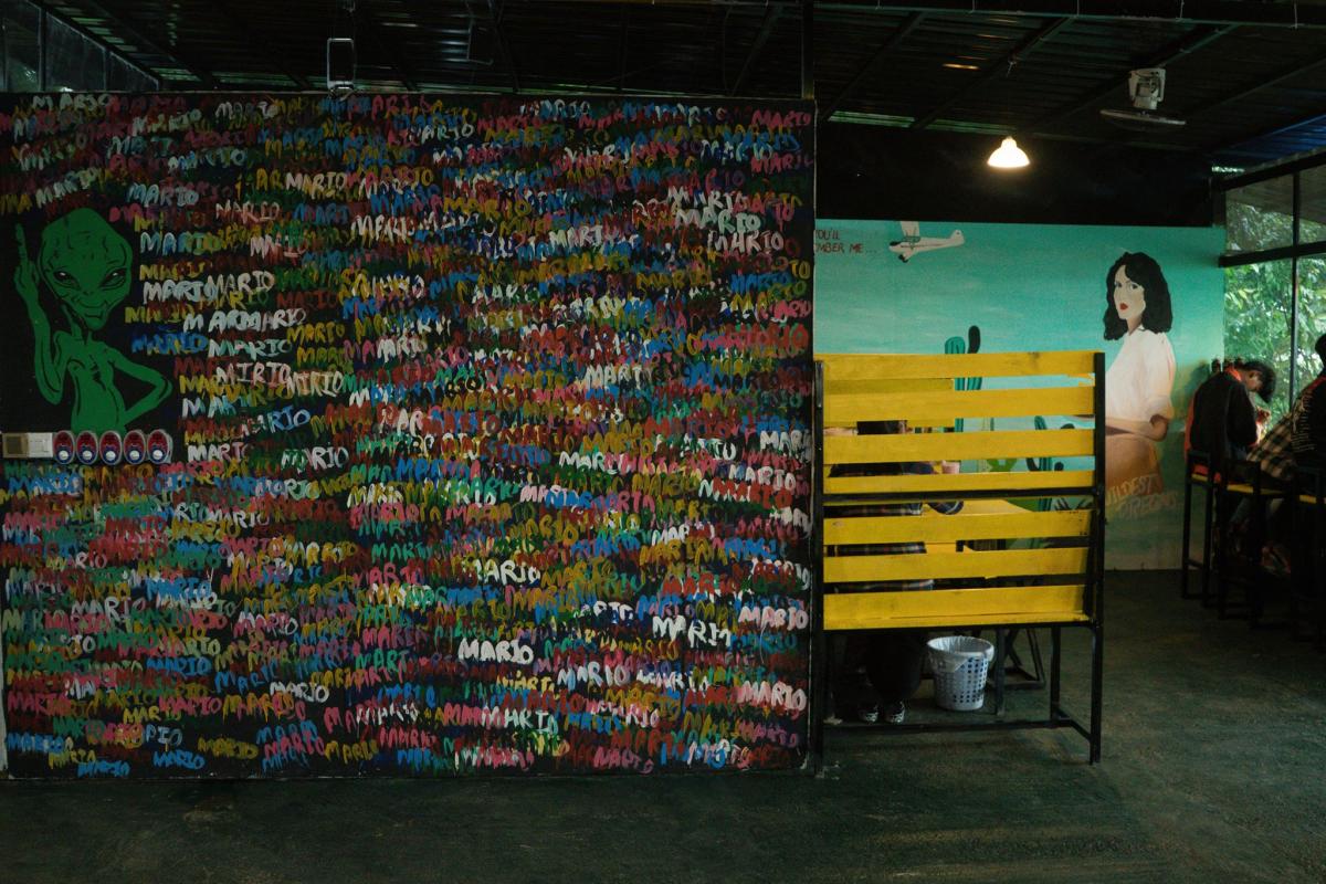 An inside view of Mario Juice and Snack Bar in Loikaw. (Yan Naing Aung)