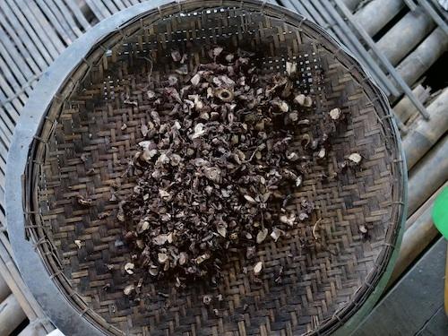 Herbs set to be infused with the rice alcohol. (Face of Indawgyi)