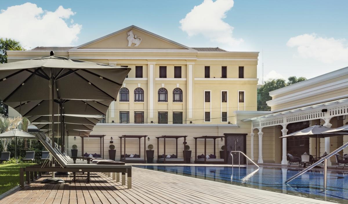 The Strand hotel in downtown Yangon.
