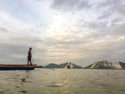 The town is sandwiched between two enormous white alabaster mountains. (Adam Strand)