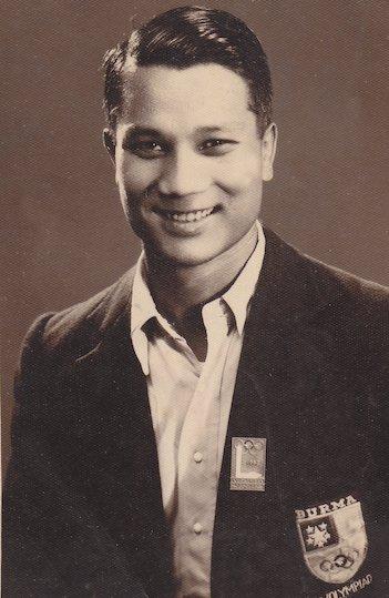 The athlete competed at the 1952 Summer Olympics in Finland. (Kyar “Tiger” Ba Nyein / Facebook)